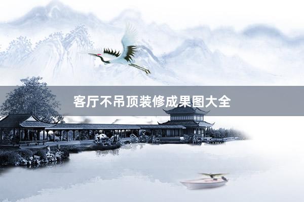 客厅不吊顶装修成果图大全